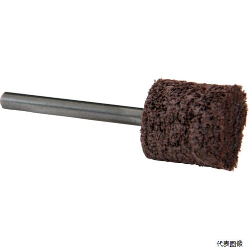 【特長】 ●ナイロン製不織布にWA砥粒を混合した軸付タイプです。 ●バフとは違い、研磨剤を塗る必要がありません。 【用途】 ●鏡面の下地作りや、装はがしや錆落としなど、ワークを傷めない研磨にもお勧めです。 【仕様】 ●品名：軸付きニューソフトラップ ●適合機種：MSG-3BSN、MSG-3BSPLUS、ULight、MAG-121N、MAG-121PLUS、MAG-091N ●外径(mm)：13 ●全長(mm)：43 ●軸径(mm)：3 ●粒度(#)：1000(茶) ●最高使用回転数(rpm)：65000 ●砥石寸法径×長さ(mm)：13×14 【材質／仕上】 ●ナイロン繊維 【入数】 ●1PK/14本 関連品はこちら 在庫のない商品は検索に表示されない場合がございます　