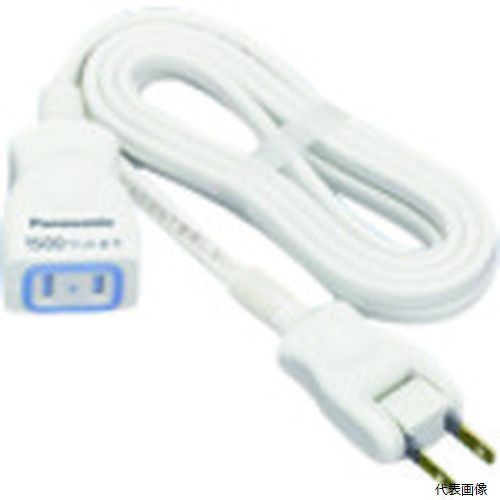 【特長】 ●プラグの歯を同時に差し込まないと扉が開かない安全設計扉です。 ●パッキン付きで一時的な水しぶき・ホコリの侵入をガードします。 【仕様】 ●電線仕様長さ(m)：1.0 ●電線仕様太さ(［［MM2］］)：1.8 ●電線仕様芯数(C)：2 ●コンセント仕様定格：15A・125V ●コンセント仕様形状：［［二相2］］ ●コンセント仕様個数：1 ●ケーブル長(m)：1 ●延長コードX1mコード付ホワイト 【入数】 ●1本 他のサイズはこちら 在庫のない商品は検索に表示されない場合がございます