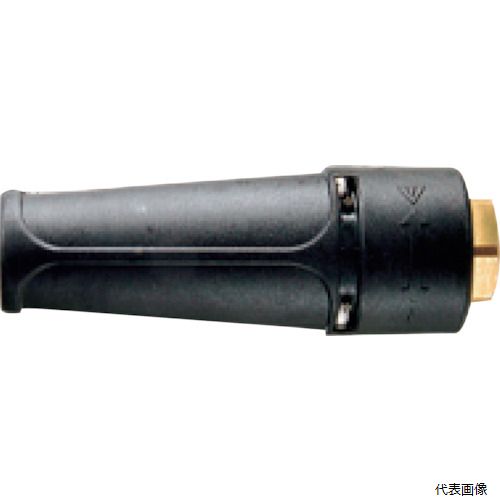 【特長】 ●噴射角度を自在にコントロール可能です（〜80°）。 ●1/4メスネジタイプです。 【仕様】 ●可変ノズルφ1.2 ●適用圧力：21MPa以下 ●適用水温：90℃以下 ●接続部：1/4メスネジ 【入数】 ●1個 他のサイズはこちら 在庫のない商品は検索に表示されない場合がございます