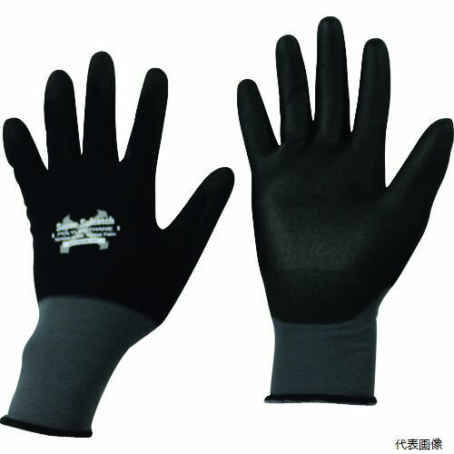 おたふく A-396-BK/GY-S ソフキャッチEXフィット ウレタン ノーマルパーム ブラック/グレー S