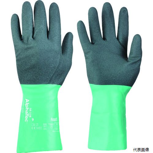 樂天商城 - 【スタンプラリー】 アンセル 58-128-9 Ansell 耐薬品手袋 アルファテック 58-128 Lサイズ