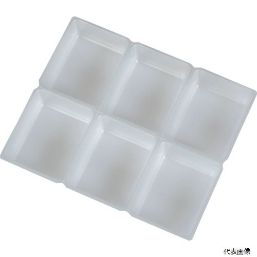 【スタンプラリー】トラスコ PPTSM-51X66 TRUSCO PPトレー 角 ミシン目付き 6マス 51X66 20枚入