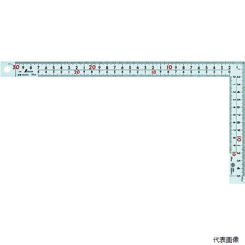 シンワ測定 10035 シンワ 曲尺 広ピタ 30cm 表裏同目 8段目盛 JIS