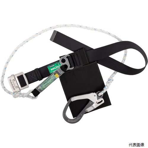 【スタンプラリー】藤井電工 TB-SAF-593C-BLK-M-BP TSUYORON 胴ベルト型墜落制止用器具(ロープタイプ) ..