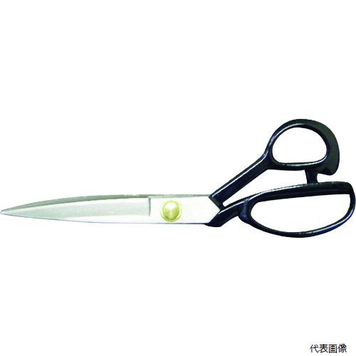 【特長】 ●スタンダードな裁ちばさみです。 ●刃先をガードするサック付きです。 【用途】 ●布の裁断に。 【仕様】 ●刃長(mm)：97 ●刃厚(mm)：3.8 ●全長(mm)：238 ●タイプ：布切り用 【材質／仕上】 ●刃部：鋼 ●柄部：鋳鉄 【入数】 ●1丁 他のサイズはこちら 在庫のない商品は検索に表示されない場合がございます　