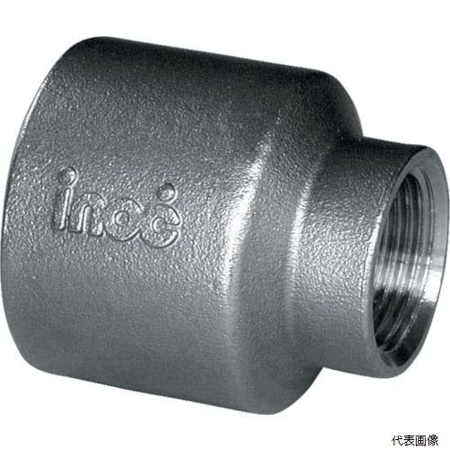 【用途】 ●水・油・ガス用。 【仕様】 ●呼び径A：20×15 ●呼び径B：3/4×1/2 ●L(mm)：40 ●D(mm)：32.0 ●D1(mm)：26.0 ●呼び径(mm)：27.20×21.70 ●材質：SCS13A ●最高使用圧力：常温2.0MPa ●使用温度範囲：-20〜220℃ 【材質／仕上】 ●ステンレス（SCS13A） 【入数】 ●1個 他のサイズはこちら 在庫のない商品は検索に表示されない場合がございます　