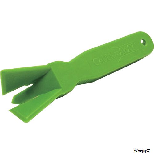 【特長】 ●先端の尖った部分をシリコンに押し当てるだけで簡単に取り除けます。 【用途】 ●コーナー部の古くなったシーリング材を簡単に取り除くのに。（平面部のシーリング材は取り除けません） 【仕様】 ●全長(mm)：135 ●刃幅(mm)：32 ●色：グリーン ●奥行(mm)：22 ●高さ(mm)：35 ●幅(mm)：32 【材質／仕上】 ●ポリカーボネイト 【入数】 ●1個 他のサイズはこちら 在庫のない商品は検索に表示されない場合がございます　