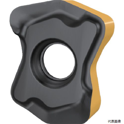 【特長】 ●両面4コーナー使いです。 【用途】 ●高送り加工用。 【仕様】 ●最大切込みAPMX(mm)：0.8 ●全長(mm)：9.58 ●タイプ：チップ ●コーナR(mm)：1.0 ●品名：ロジック4フィード ●R寸法(mm)：1.0 ●高送り加工用両面4コーナー使いミーリング工具 【材質／仕上】 ●IC808 【入数】 ●10個 他のサイズはこちら 在庫のない商品は検索に表示されない場合がございます　