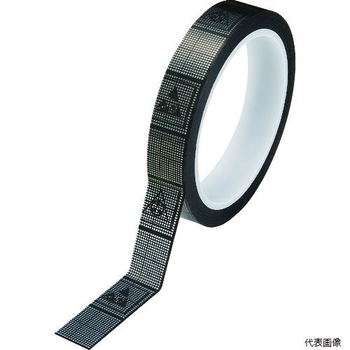 【特長】 ●10巻入りのお買い得パックです。 ●ESDロゴが入ったESDテープです。 ●芯材にポリエチレン（PE）を使用しているため発塵しません。 ●表面抵抗値：10#7#Ω/□ 【用途】 ●半導体デバイス、電子デバイス等の梱包テープとして。 ●クリーンルーム内で使用する作業周りのESD対策用として。 【仕様】 ●色：シルバー ●幅(mm)：19 ●長さ(m)：50 ●厚さ(mm)：0.05±0.005 ●表面抵抗値(Ω)： ●表面抵抗値：10#7#Ω/□ ●粘着力：5.9N±1N/25mm ●ESDロゴマーク付き 【材質／仕上】 ●基材：PET ●接着剤：アクリル系 ●芯：PE 【注意】 ●クリーンパックではありません。 ●提供不可：chemSHERPA、ミルシート 【入数】 ●1S/10巻 他のサイズはこちら 在庫のない商品は検索に表示されない場合がございます　