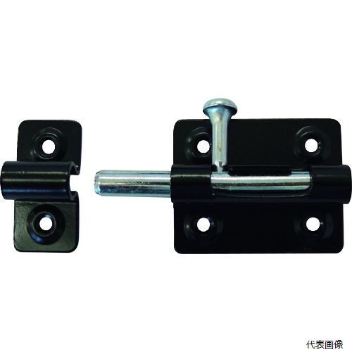 【特長】 ●スタンダードなラッチ金具です。 ●開け閉めの操作が簡単です。 ●落ち着いた風合のマットブラック色です。 【用途】 ●各種開き戸やボックスに。 【仕様】 ●色：マットブラック ●A(mm)：30.5 ●B(mm)：27 ●C(mm)：14 ●D(mm)：19 ●E(mm)：15.5 ●F(mm)：13 ●G(mm)：3 ●H(mm)：6 ●取付用ネジ付 【材質／仕上】 ●鉄（SPCC）、焼き付け塗装ユニクロメッキ仕上 【入数】 ●1個/1S 他のサイズはこちら 在庫のない商品は検索に表示されない場合がございます　