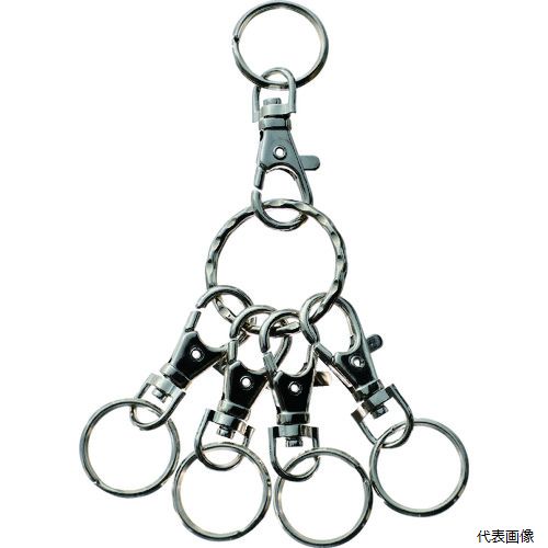 トラスコ TKHR-SV TRUSCO キーホルダー リング シルバー