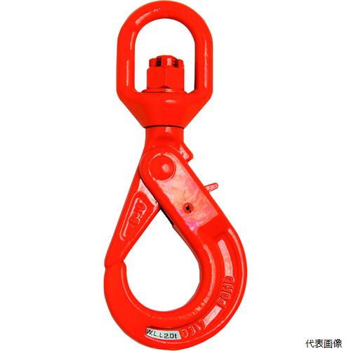 【特長】 ●荷重が掛かると自動的にロックし掛け外れがなく安心です。 ●ワイヤの立ちによる外れ現象を防ぎます。 ●開口部が広くスリングの取り外しが簡単です。 【用途】 ●土木・建築工事での荷物の吊り上げ。 ●基本使用荷重(t)：2 ●タイプ：スイベルタイプ ●寸法(mm)A：35 ●寸法(mm)B：38 ●寸法(mm)C：25 ●寸法(mm)G：20.5 ●寸法(mm)H：25.5 ●寸法(mm)P：187 ●寸法(mm)d：12 ●ラッチロックタイプ ●スイベル式 【材質／仕上】 ●特殊合金鋼 【注意】 ●レバーを操作する時に、ゆびづめに注意して下さい。 【入数】 ●1個 他のサイズはこちら 在庫のない商品は検索に表示されない場合がございます　