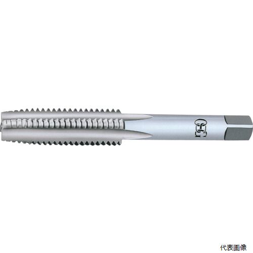 【特長】 ●一般的なタップで、あらゆる方面で使用されています。 ●通り穴、止まり穴共に使用できます。 【用途】 ●被削材：中炭素鋼、アルミ合金など。 【仕様】 ●先端：上 ●精度：JIS3級 ●呼び寸法：M3 ●ピッチ(mm)：0.5 ●ねじ長さ(mm)：18 ●全長(mm)：46 ●シャンク径(mm)：4 ●シャンク四角部(mm)：3.2 ●下穴径(mm)：2.5 ●加工ねじ：メートルねじ ●表面処理：ノンコーティング ●タップ等級：JIS級 【材質／仕上】 ●合金工具鋼(SKS) 【入数】 ●1本 他のサイズはこちら 在庫のない商品は検索に表示されない場合がございます
