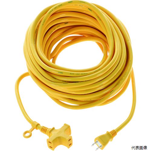 トラスコ TKC15-203PSY TRUSCO 3個口ソフトタイプ延長コード 20m イエロー