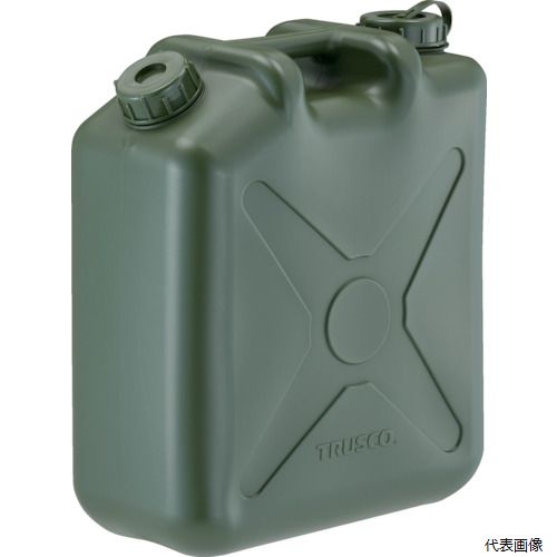 【特長】 ●キャップまでOD色に統一した両口タイプの扁平缶です。 ●2つ口タイプで、ナナメ側の口部に別売りオプションでノズルをつけることができます。 ●食品衛生法適合品です。 【仕様】 ●容量(L)：20 ●目盛間隔(L)：5 ●色：OD ●幅(mm)：350 ●奥行(mm)：178 ●高さ(mm)：416 ●食品衛生法適合（ポジティブリスト適合） 【材質／仕上】 ●高密度ポリエチレン(HDPE) ●パッキン：発泡ポリエチレン 【注意】 ●界面活性剤及び有機溶剤の種類によってはキャップに影響を及ぼすため、液もれが発生する恐れがあります ●危険物は使用できません。 ●ポリエチレン(PE)容器に適していない液体への使用はお控えください。 ●灯油にはご使用いただけません。 ●提供不可：chemSHERPA、ミルシート 【入数】 ●1個 他のサイズはこちら 在庫のない商品は検索に表示されない場合がございます　