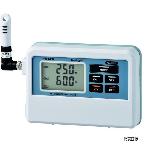 佐藤計量器製作所 SK-L754 佐藤 温湿度ロガー SK-L754指示計のみ(8870-00)