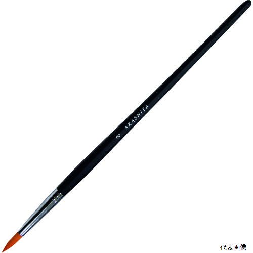 【特長】 ●人造毛画筆なので、なめらかなタッチでお手入れ簡単です。 ●毛抜けが少ない画筆です。 【用途】 ●水彩画、アクリル画からラッカー系の塗料に。 【仕様】 ●規格：8号 ●全長(mm)：235 ●金具幅(mm)：6.7 ●毛材：ポリエステル毛 ●パック入数(本)：5 【材質／仕上】 ●原毛：ポリエステル毛 ●軸材質：木軸 【入数】 ●1本 他のサイズはこちら 在庫のない商品は検索に表示されない場合がございます