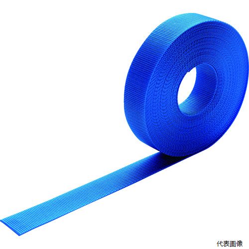 【特長】 ●一般的な合成繊維で最も強度があるナイロンを使用し、摩擦と衝撃にも強く耐熱性にも優れたベルトです。 【用途】 ●バッグのベルトなどに。 ●荷物の簡易的な結束などに。 ●商品の簡易的な結束などの多目的ベルト。 ●色：青 ●幅(mm)：25 ●長さ(m)：5 ●厚さ(mm)：1.2 ●引張強度(kgf)：480 ●カットタイプ 【材質／仕上】 ●ナイロン 【入数】 ●1巻 他のサイズはこちら 在庫のない商品は検索に表示されない場合がございます　
