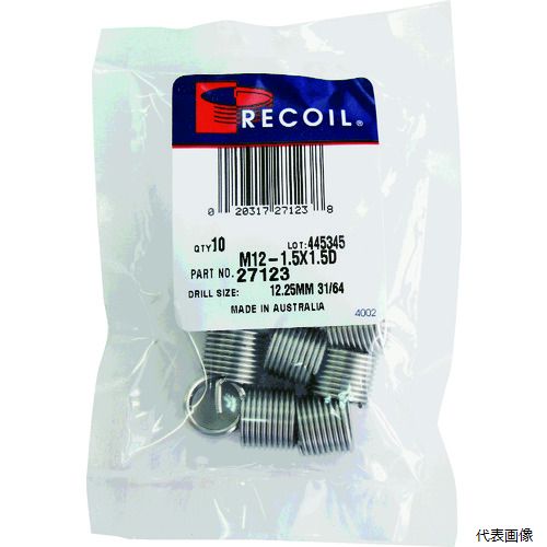 ハウメット 25063 リコイル リコイルパケット M6-1.00×1.5D(10個入り)