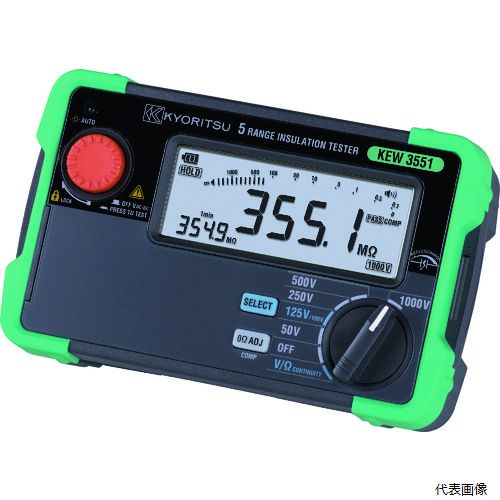 共立電気計器 KEW3551 KYORITSU デジタル絶縁抵抗計(6レンジ)