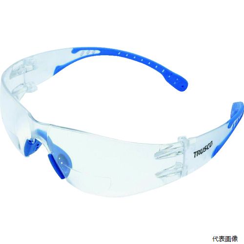 トラスコ SLPGL2.0 TRUSCO 超軽量保護めがね19g ルーペ付きレンズ(＋2.0) 収納袋付