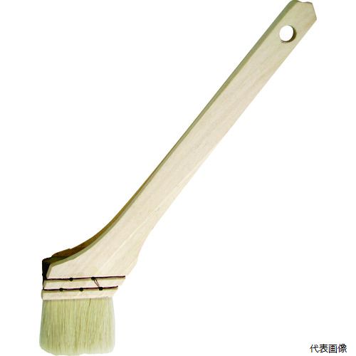 【特長】 ●安価でも水性塗料に配慮して化繊を混毛しています。 【用途】 ●万能タイプ（水性〇油性〇ニス△薬品X） 【仕様】 ●刷毛幅(mm)：40 ●毛丈(mm)：38 ●玉厚(mm)：10 ●全長(mm)：230 ●適合塗料：水性〇油性〇ニス△薬品X ●適合毛先：山羊毛、化繊（PET） ●タイプ：万能タイプ 【材質／仕上】 ●毛材：山羊毛 ●柄：木 【注意】 ●提供不可：chemSHERPA、SDS、ミルシート 【入数】 ●1袋/10本 他のサイズはこちら 在庫のない商品は検索に表示されない場合がございます　