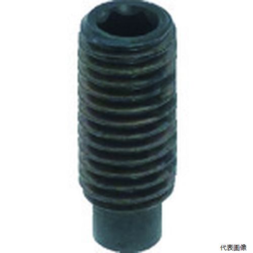 トラスコ Y102-1025 TRUSCO 六角穴付止めねじ 棒先 スチール M10×25 10本入