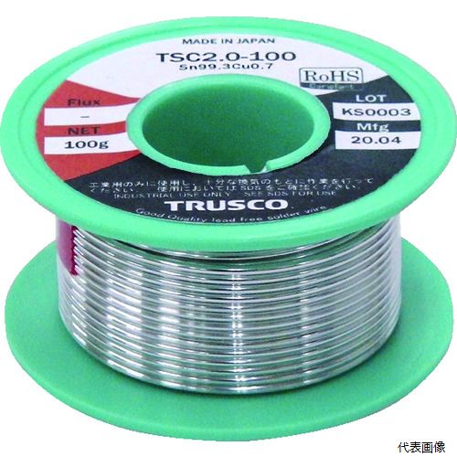 トラスコ TSC1.0-100 TRUSCO 鉛フリーはんだ(配管・配線用)Φ1.0-100G