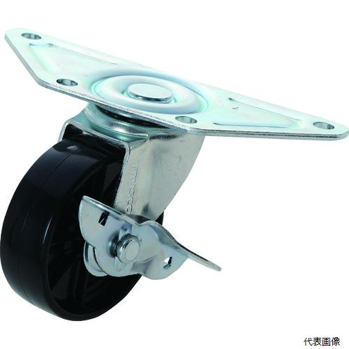 【特長】 ●コーナーに簡単に取り付け可能です。 【用途】 ●各種運搬台車に。スチール製家具、事務機に。各種家具・室内装飾什器類に。 【仕様】 ●許容荷重(daN)：70 ●許容荷重(kgf)：71.4 ●車輪径D(mm)：65 ●車輪幅(mm)：25 ●取付高H(mm)：85 ●取付座A(mm)：160 ●取付座B(mm)：72 ●取付座C(mm)：58 ●取付ピッチX(mm)：139 ●取付ピッチY(mm)：55 ●取付ピッチZ(mm)：42 ●取付穴径P(mm)：8.8 ●タイプ：自在式(ストッパー付) ●プレ−ト式 ●コーナーキャスター黒ナイロン車65径自在ストッパー式 ●自在式 ●自在式（ストッパー付) 【材質／仕上】 ●金具：スチール　 ●金具表面処理：三価ユニクロ仕上げ ●車輪：ナイロン(ブラック) 【入数】 ●1個 他のサイズはこちら 在庫のない商品は検索に表示されない場合がございます　