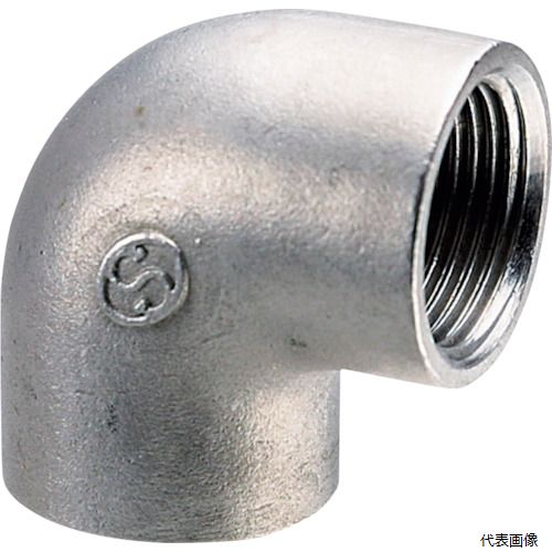【特長】 ●テーパめねじ（Rcねじ）90°配管に使用します。 【用途】 ●冷温水・油・エアー・蒸気・ガス（可燃性・毒性以外）用。 【仕様】 ●呼び径A：20 ●呼び径B：Rc3/4 ●最高許容圧力(MPa)：2.00 ●L(mm)：32 ●使用温度範囲(℃)：−20〜220 ●適合流体：冷温水・油・エアー・蒸気・ガス（可燃性・毒性以外） 【材質／仕上】 ●ステンレス（SCS13A） 【入数】 ●1個 他のサイズはこちら 在庫のない商品は検索に表示されない場合がございます