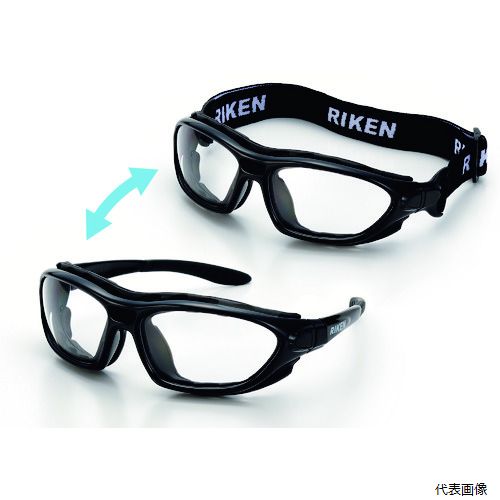 【スタンプラリー】 理研オプテック RV-710 VF-P リケン 二眼型保護メガネ