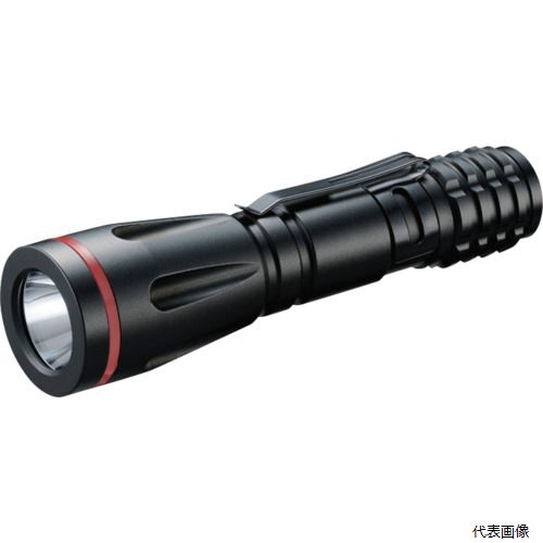 【特長】 ●携帯に便利なコンパクトサイズを実現した懐中電灯です。 ●堅牢なアルミボディでシンプルなデザインです。 ●強と弱の2段階の明るさの他に緊急を知らせる点滅機能も搭載しています。 ●雨の中でも安心の防滴形です。 ●また、ホールドクリップ付きでポケットやベルトにも取り付けができます。 【仕様】 ●明るさ(lm)：60(強)/18(弱） ●外径(mm)：27 ●全長(mm)：106 ●使用電池：単3形乾電池×1個（別売） ●最大点灯時間(h)：2(強)/5(弱) ●保護等級：IPX4 ●電源：単3形乾電池（1個）別売 【材質／仕上】 ●アルミ合金 【入数】 ●1個 他のサイズはこちら 在庫のない商品は検索に表示されない場合がございます