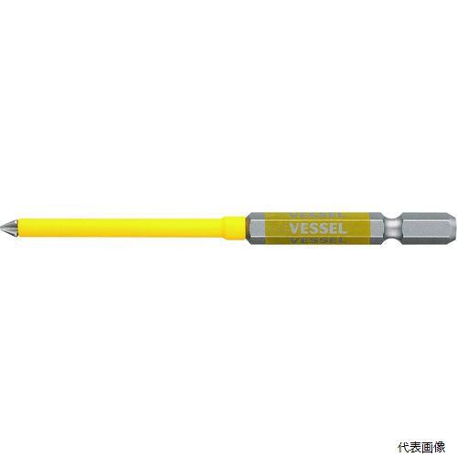 【特長】 ●スリム形状・細軸設計で狭い箇所や奥まった所のねじに対応します。 ●刃先先端ギリギリまでチューブが付いており、万が一のショート事故を防止します。 ●六角部に、ネジマグキャッチャー（別売）を取り付けできます。 ●精繊な刃先加工で高い嵌合性を実現しました。 ●折れにくい、曲がりにくい、摩耗しにくいです。 ●ねじれで衝撃を吸収するトーションではないので、トルクを確実に伝え、ねじを締めることができます。 ●樹脂被覆と印刷でサイズを色分けし、ビットが選びやすくなっています。 ●精緻な刃先加工で高い嵌合性を実現しています。 ●40V電動インパクト、エアードライバーで使用できます。 【用途】 ●電気工事、制御盤組立、火災報知器配線、通信配線、室内音響配線、弱電、強電、他内装工事などに。 【仕様】 ●刃先：［［＋］］1 ●全長(mm)：100 ●シャンク径(mm)：6.35 ●硬さ：HRC62 ●先端マグネット：入り ●色：黄 ●塗装色：黄 ●硬度：HRC62 ●チューブ付 ●40Vインパクト対応（18Vにも対応） 【材質／仕上】 ●特殊鋼材（ダイハード鋼） 【注意】 ●作業時は、保護メガネを着用してください。 ●必要以上に無理な力で使用しないでください。 ●工具は、本来の使用目的以外で使用しないでください。 ●電流が流れているものには使用しないでください。 ●正しい用途・サイズ・使い方を確かめてご使用ください。 【入数】 ●1本 他のサイズはこちら 在庫のない商品は検索に表示されない場合がございます