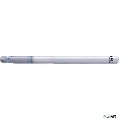【特長】 ●高硬度鋼の仕上げ加工に対応します。 ●高硬度鋼向けの革新的コーティングDUROREYを採用しています。 ●強バックテーパにより点での切削となりびびりが抑制され、欠け防止、加工面精度が向上します。 【用途】 ●炭素鋼、合金鋼、プリハードン鋼、工具鋼（〜40HRC)、焼入れ鋼（〜70HRC）、ステンレス鋼(〜35HRC)、鋳鉄、ダクタイル鋳鉄、銅合金、アルミ合金、チタン合金、耐熱合金用。 【仕様】 ●刃数ZEFP(枚)：2 ●ボール半径RE(mm)：0.3 ●最大切込みAPMX(mm)：0.5 ●機能長さLF(mm)：45 ●首下長さLH(mm)：5 ●シャンク径DCON(mm)：4 ●ねじれ角FHA(°)：30 ●コーティング：DUROREYコーティング ●シャンク径(mm)：4 ●ねじれ角(°)：30 ●ボール半径(mm)：0.3 ●刃数：2 ●刃数(枚)：2 ●刃長(mm)：0.5 ●全長(mm)：45 ●表面処理：DUROREYコーティング ●首下長(mm)：5 【材質／仕上】 ●超硬合金(Carbide) 【入数】 ●1本 他のサイズはこちら 在庫のない商品は検索に表示されない場合がございます