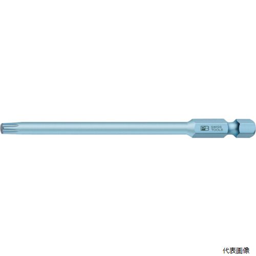 【特長】 ●強度と精度に優れた差込角1/4”(6.35mm)の段付きトルクスビットです。 ●被膜が極端に薄いプラズマコーティングにより、精度を維持しながら防錆性能を高め、ネジの種類別に色分けが可能です。 【仕様】 ●刃先：T20 ●全長(mm)：150 ●差込角(”HEX)：1/4(6.3mm) ●サイズ：T20 ●軸長(mm)：125 ●ボール溝中心から後端までの長さ(mm)：9.5 【材質／仕上】 ●特殊鋼 ●プラズマコート 【入数】 ●1本 他のサイズはこちら 在庫のない商品は検索に表示されない場合がございます