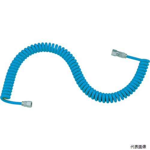 トラスコ CH-600 TRUSCO ウレタンコイルホース細巻 L型 2.9m