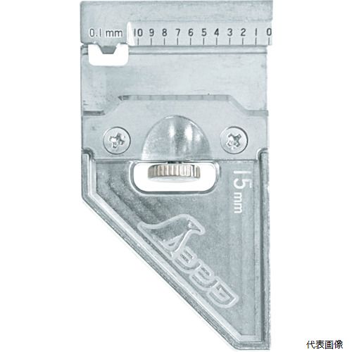 シンワ測定 12481 シンワ 曲尺用ストッパー 金属製 15mm巾用