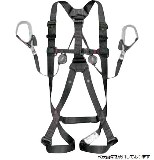 【特長】 ●束縛感の少ないベーシックフィット構造です。 ●肩に食い込まない46mm幅広ベルトです。 ●ハーネスを胴当てベルトに直接取り付けるから装着スペースを取りません。 ●ハーネス用フックハンガー付です。 ●作業の邪魔にならない両側巻取式を採用した超小型巻取式です。 ●ショックアブソーバを背中ベルトにがっちり固定するダブル固定バンドを採用しています。 ●アクティブSSA(スマートショックアブソーバ)を搭載。ランヤード上出しタイプなので腰袋にロープが掛かりにくいです。 ●フックは硬質焼入ゲート付スチールフックです。 ●ランヤードが絡まりにくいより戻し付です。 【用途】 ●新規格対応SEGハーネスセットとして。 【仕様】 ●サイズ：L ●色：黒 ●ベルト幅(mm)：46 ●最大使用可能質量(kg)：100 ●腿バックル：パススルー ●ランヤード長さ(mm)：1500 ●ランヤード幅(mm)：16.5 ●フック口開き(mm)：55 ●フック金具(本)：2 ●厚生労働省「墜落制止用器具の規格」適合品 ●種類：フルハーネス型（フルハーネス+フルハーネス用ランヤード） ●ランヤード種別：タイプ1 ●参考適合身長：175〜185cm ●背中ベルト：Y型 ●腿ベルト：水平型 【材質／仕上】 ●ベルト：ポリエステル ●バックル：スチール ●ロープ：ポリエステル＋ベクトラン ●フック：スチール 【注意】 ●フルハーネスとランヤードは同一メーカー同士の組み合わせを推奨致します。 ●墜落制止用器具（安全帯）及び墜落制止用器具(安全帯）関連具は消耗品であり、使用しているうちに摩耗等により性能が低下しますので適切な時期に交換してください。 ●ご使用前に取扱説明書を必ずお読みください。 ●製品仕様は予告なく変更する場合がございます。予めご了承ください。 【入数】 ●1本 他のサイズはこちら 在庫のない商品は検索に表示されない場合がございます　