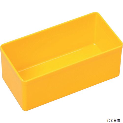 allit 456301 プラスチックボックス Allitパーツケース EuroPlus用 黄 54X108X45mm