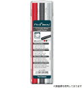 Pica Marker 6045 ピカマーカー 建築用シャープペンシル“BIG Dry”用替芯 12本入り 赤黒白(各4本)(4)