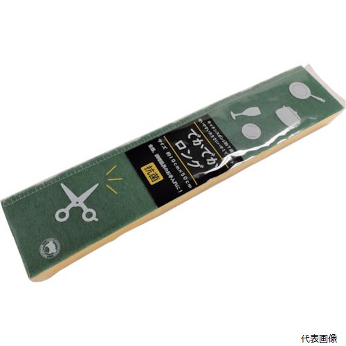 【特長】 ●キッチンスポンジ約7個分です。 ●使いやすい大きさにハサミでカットして使用してください。 【用途】 ●台所やその他汚れた個所の清掃に ●色：黄／緑 ●縦(mm)：500 ●横(mm)：105 ●厚さ(mm)：40 【材質／仕上】 ●不織布部：ナイロン・ポリエステル(研磨剤付) ●スポンジ部：ポリウレタンフォーム(抗菌加工) 【入数】 ●1個 他のサイズはこちら 在庫のない商品は検索に表示されない場合がございます　