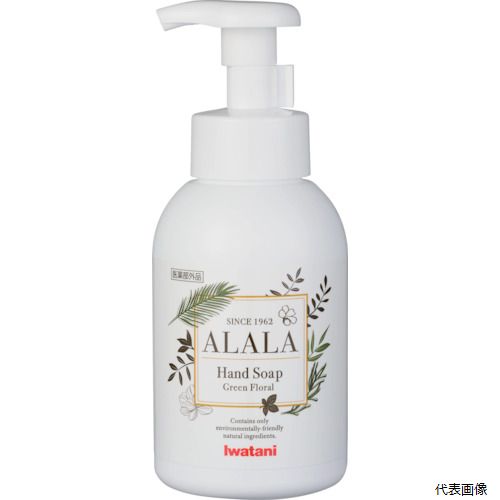 【特長】 ●植物由来100%の洗浄成分で環境に優しいです。 ●殺菌、洗浄、保湿で手肌を清潔にします。 ●殺菌成分『イソプロピルメチルフェノール』配合の医薬部外品です。 ●手肌に潤いを与える9種のハーブエキス配合です。 ●子どもでも使いやすい泡タイプです。 ●ワンプッシュでしっかりと手洗いできます。 【用途】 ●手指の洗浄に。 ●容量(ml)：350 ●香り：グリーンフローラル ●タイプ：本体 ●吐出タイプ：泡状 ●ポンプ付ボトル 【材質／仕上】 ●イソプロピルメチルフェノール、9種のハーブエキス 【入数】 ●1個 他のサイズはこちら 在庫のない商品は検索に表示されない場合がございます