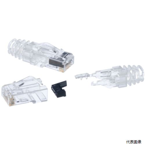 パンドウ SP688E-C PANDUIT Cat6モジュラープラグ 導体径：23〜24AWG 単線・撚線共用 3ピース構造 100個入り SP688E-C