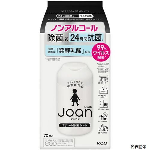 花王 366634 Kao クイックルJoan 除菌シート つめかえ用 70枚