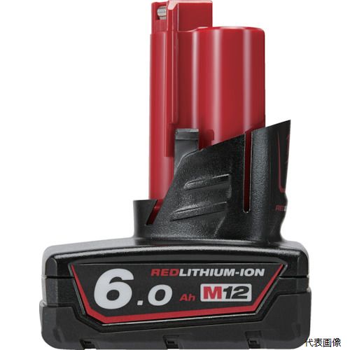 【特長】 ●ミルウォーキーM12商品全てに使用できます。 【仕様】 ●種類：電池パック ●適合機種：M12シリーズ ●電圧(V)：12 ●容量(Ah)：6.0 ●バッテリー容量：6.0Ah ●バッテリー：リチウムイオン電池 ●ミルウォーキーC12JP、M12-18FCJP、M12-18SCJP充電器 【セット内容／付属品】 ●ケースなし 【入数】 ●1個 他のサイズはこちら 在庫のない商品は検索に表示されない場合がございます　
