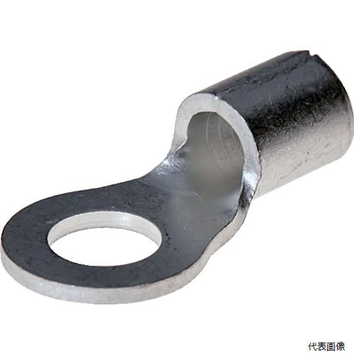 【スタンプラリー】 トラスコ T-R8-6 TRUSCO 裸圧着端子丸形φ6.4長さ23.5 (15個入)