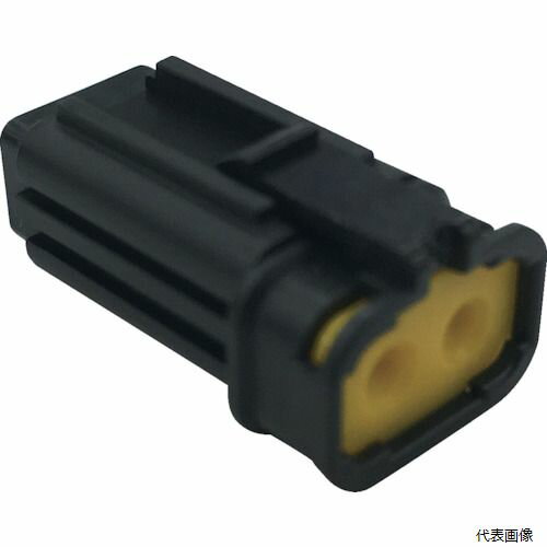 樂天商城 - トラスコ P-CE01A6-02B0-01 TRUSCO 防水コネクタ ソケットハウジング 2芯 中継・基板用(10個入) 被覆外径φ1.7〜2.3 黒