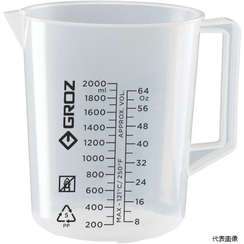 GROZ JUG/2000G オイル用ビーカー 2000ML