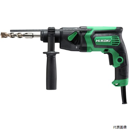 【特長】 ●回転+打撃/回転のみワンタッチ切替です。 ●従来品(DH18PB)に比べ、穴あけスピードが向上しました。 ●ラビリンス風窓採用で粉じんの侵入を抑制し耐久性向上しました。 ●打撃力切替機構採用でノーマル、LOWモードに切り替えて作業できます。 ●これにより幅広い作業に対応可能です。 ●軽量でコンパクトです。 【用途】 ●回転＋打撃モード時：アンカ、ナイロンプラグ等、各種プラグの下穴あけに。 ●コンクリート、タイル、レンガへの穴あけに。 ●回転モード：金属、木材への穴あけに。 ●小ネジ、木ネジの締付け・ゆるめ(ドリルチャック＋チャックアダプタ使用) 【仕様】 ●無負荷回転数(min［［の−1乗］］)：0〜1600(ノーマル)、0〜1100(LOW) ●打撃数(min［［の−1乗］］)：0〜5400(ノーマル)、0〜3700(LOW) ●本体寸法(mm)：282×76×192 ●コード長さ(m)：5 ●チャック能力：ドリルビット：18mm ●定格電流(A)：5.8 ●消費電力(W)：550 ●穴あけ能力(mm)鉄工：13 ●穴あけ能力(mm)木工：24 ●刃先径(mm)：3.4〜18 ●正転逆転機構：搭載 ●全長(mm)：282 ●縦(mm)：192 ●本体色：アグレッシブグリーン ●定格電圧(AC)V：100 ●周波数(Hz)：50/60 ●モーター：ブラシあり ●コード長さ(ft)：16.40 ●動力源：AC ●全負荷打撃数min-1(打撃/分)：0〜5400 ●無段変速：スイッチ ●穴あけ能力(mm)コンクリートドリルビット(集塵システム非装着)：3.4-18 ●穴あけ能力(mm)コンクリートコアビット(集塵システム非装着)：25-35 ●穴あけ能力(mm)ダイヤモンドコアスーパーダイヤコア(集塵システム非装着)日本仕様のみ：50 ●穴あけ能力(mm)ハイパーダイヤコアスーパーウッドコア(集塵システム非装着)日本仕様のみ：50 ●モード数：2 ●穴あけ能力：コンクリート3.4〜18mm、鉄工13mm、木工24m、コアビット35mm、ダイヤモンドコア50mm ●電源：AC100V ●電源コード長さ：5m ●SDSプラスシャンク ●2モード機構(回転、回転＋打撃モード) 【材質／仕上】 ●ボディ：樹脂 【セット内容／付属品】 ●サイドハンドル、デプスゲージ、ケース 【注意】 ●先端工具は別売です。 【入数】 ●1台 他のサイズはこちら 在庫のない商品は検索に表示されない場合がございます　