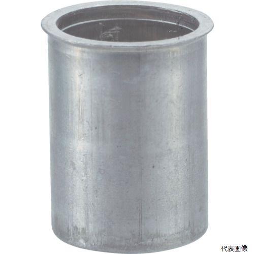 トラスコ T-BNF-6M25A TRUSCO クリンプナット薄頭アルミ 板厚2.5 M6X1 (21個入)